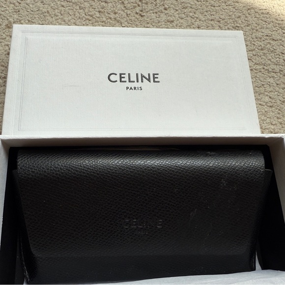 Celine CL40011S 40011 01B Sunglasses Authentic 58 mm Studded Black Gradient Nice - Picture 15 of 16